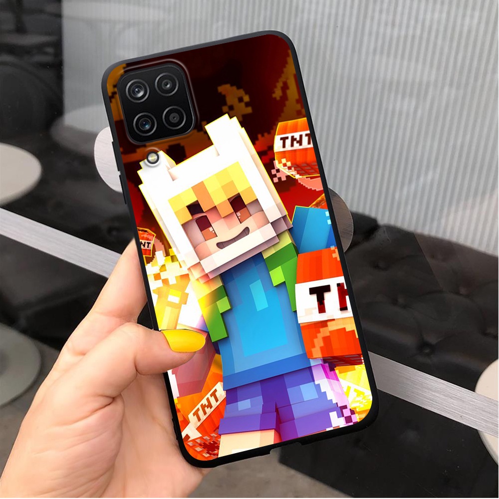 Ốp Điện Thoại Silicon Hình Minecraft Cho Samsung A70/A71/A72/A81/A82