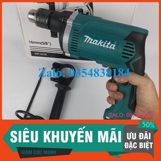 Máy khoan bê tông MAKITA 13mm - HP 1630 - khoan tường - gỗ - kim loại - đầu cặp 13mm Hàng loại 1
