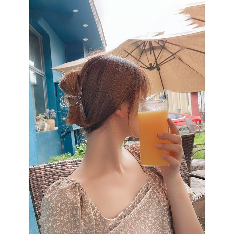 Kẹp tóc cỡ lớn acrylic trong suốt phong cách Hàn Quốc tinh tế thời trang