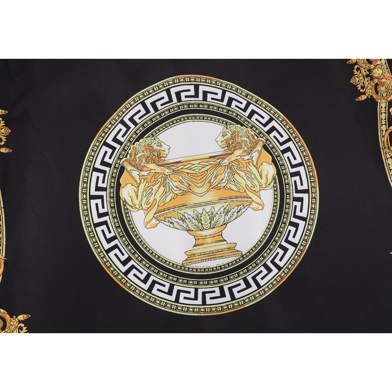 Áo Thun Tay Ngắn Chất Liệu cotton In Họa Tiết Versace Thời Trang