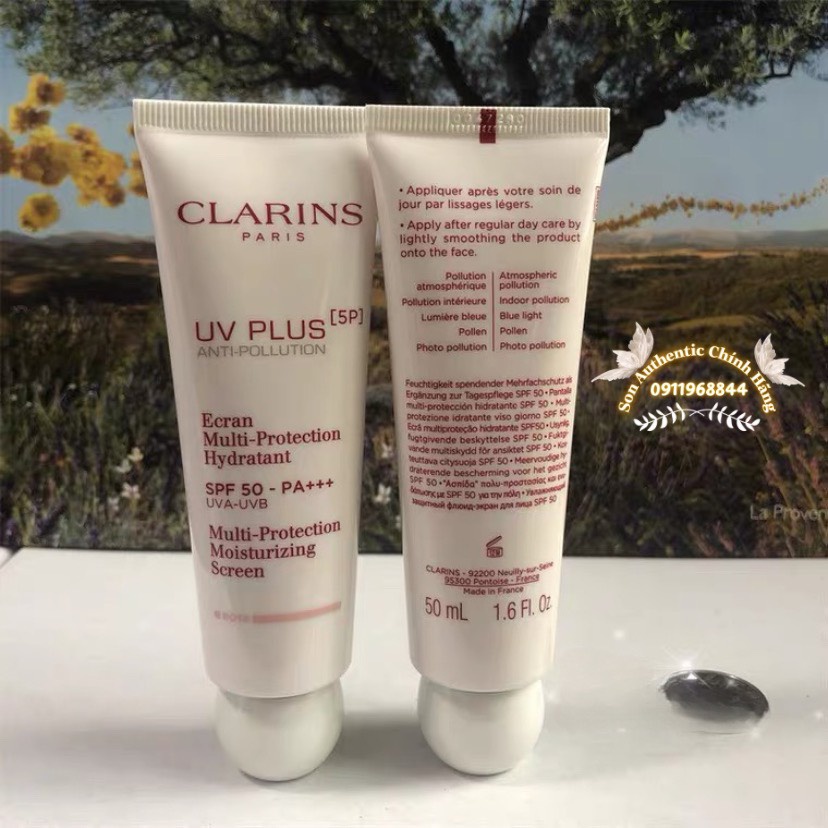Kem Chồng Nắng Clarins kem chống nắng vật lý, kiềm dầu nhờn suốt 24h