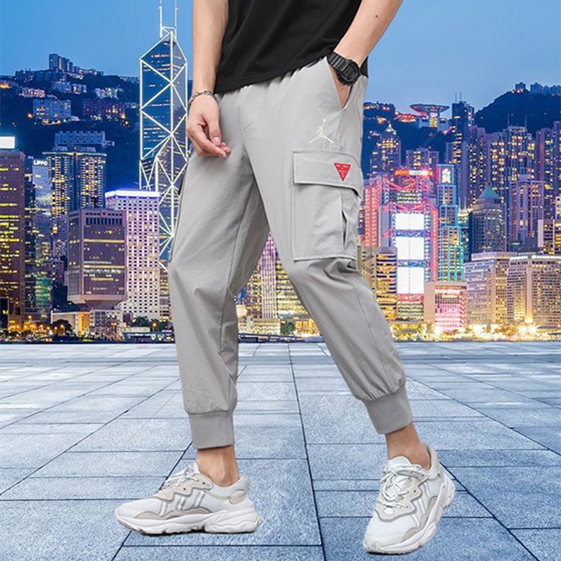 Quần Legging Thể Thao Nike Dáng Rộng In Logo Aj Phong Cách Hàn Quốc Thời Trang Mùa Hè Cho Nam