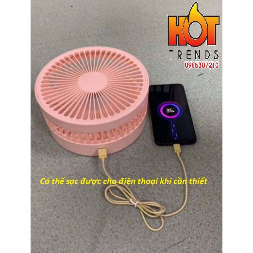 QUẠT TÍCH ĐIỆN GẤP GỌN PIN 6000mAh DÙNG LIÊN TỤC ĐẾN 10H | BigBuy360 - bigbuy360.vn