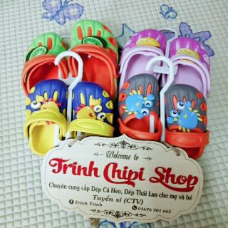 Dép sapo cua thái cho bé từ 1 - 3 tuổi. Đủ màu đủ size. Bé trai bé gái đều đi được