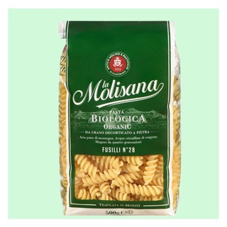 Nui xoắn fusilli số 28 hữu cơ hiệu la molisana gói 500g