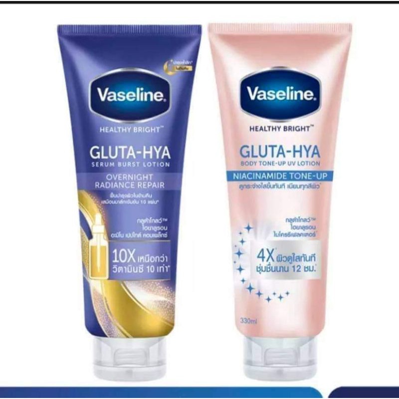 [Hàng siêu thị Thái]Cặp sữa dưỡng thể Vaseline 50x và Vaseline 4x Thái Lan dưỡng trắng da ngày và đêm