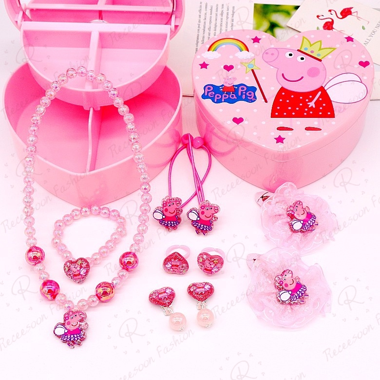 Bộ trang sức công chúa Hello Kitty dễ thương dành cho bé gái