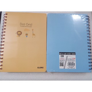 Sổ lò xo kép K.Long ruột chấm Dot Grid B5 200tr_960