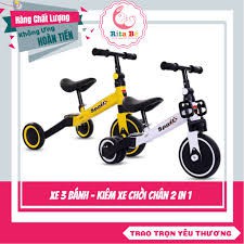 [Hoả Tốc]Xe đạp thăng bằng kiêm chòi chân 3in1 cho bé - Chính Hãng HAPPY BABY, XE CHÒI CHÂN KIÊM XE ĐẠP 3 BÁNH CHO BÉ -