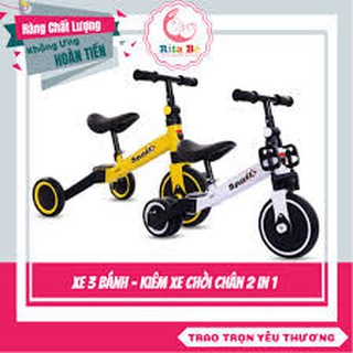 Xe đạp thăng bằng kiêm chòi chân 3in1 cho bé - Chính Hãng HAPPY BABY, XE CHÒI CHÂN KIÊM XE ĐẠP 3 BÁNH CHO BÉ -