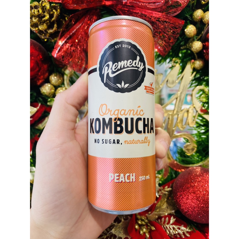 Trà Kombucha Remedy có ga các vị 250ml- Hàng nhập khẩu chính hãng