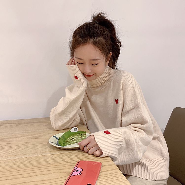 Áo Sweater Tay Dài Cổ Lọ Thời Trang Thu Đông Cho Nữ | BigBuy360 - bigbuy360.vn