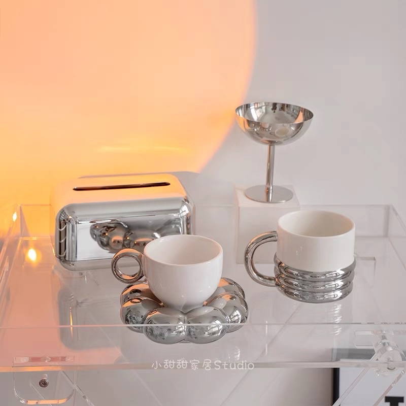 Cốc/ly/tách cà phê Sliver cao cấp - Hàn Quốc
