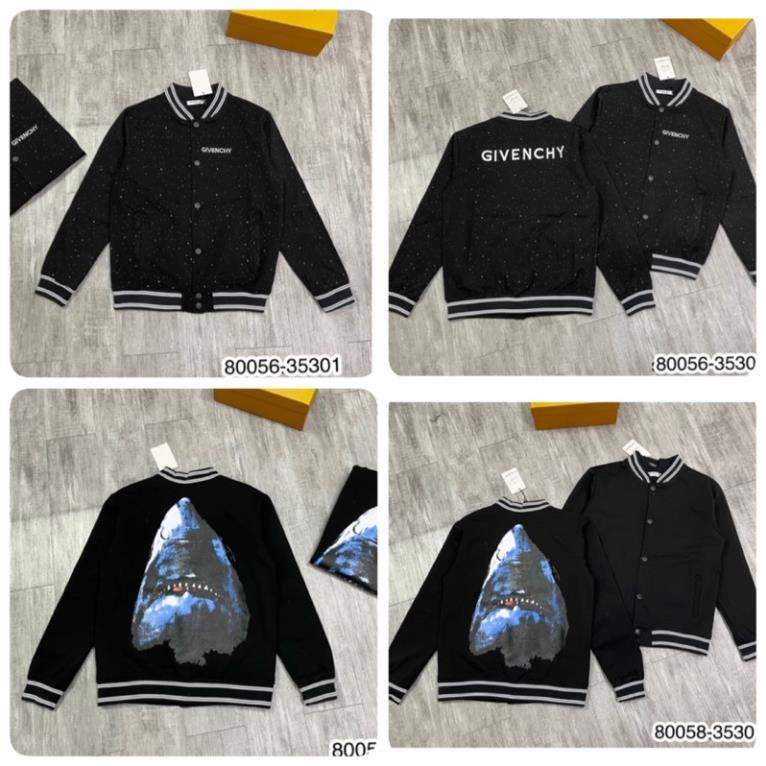 Áo BomBer In Hình Cá - Áo Khoác Bomber Nam Thêu Chữ