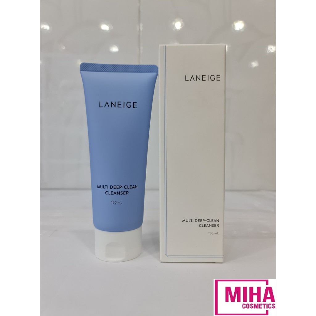 Sữa Rửa Mặt Tạo Bọt Làm Sạch Sâu Laneige Multi Deep Clean Cleanser 150ml Hàn Quốc