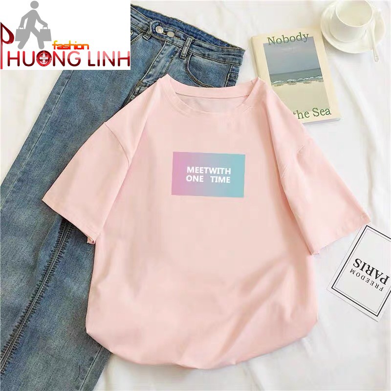 [Có video] Áo thun nam nữ MEETWITH ON TIME form rộng tay lỡ - Thời Trang Phương Ling - Bảo hành 7 ngày - 18062020633 | BigBuy360 - bigbuy360.vn