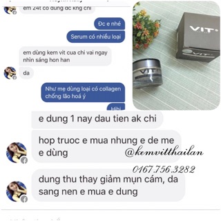 KEM DƯỠNG TRẮNG DA VIT FACICAL THÁI LAN