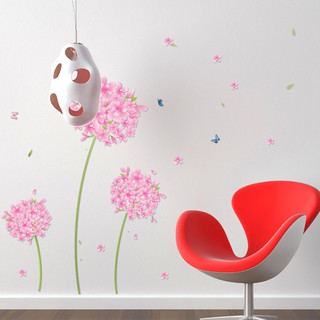 decal hoa bồ công anh hồng - DC178