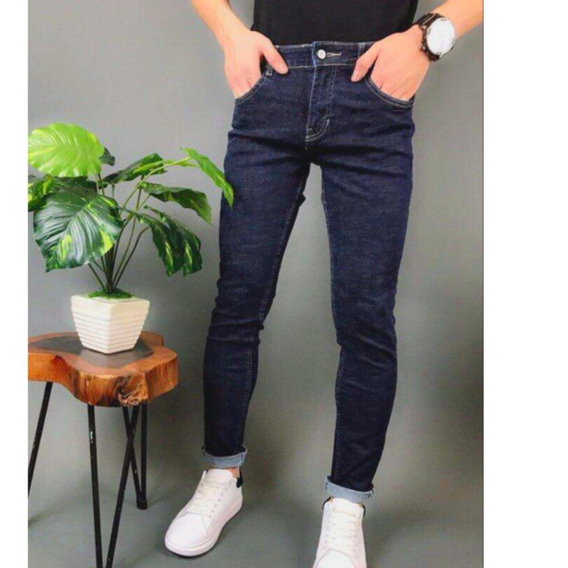Quần Jean Nam co giãn xanh xước phong cách cá tính. | BigBuy360 - bigbuy360.vn