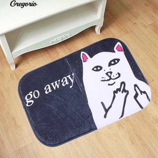 Thảm Chùi Chân Hình Mèo Ngộ Nghĩnh 40X60Cm