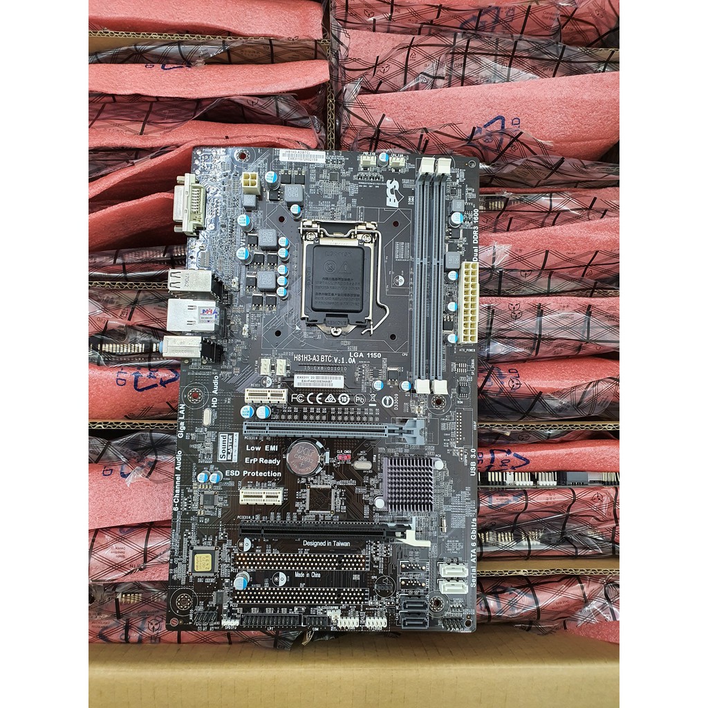 Bo Mạch Chủ Main  ECS H81H3-A3 H81 BTC Socket 1150 DDR3(Hàng New) | BigBuy360 - bigbuy360.vn