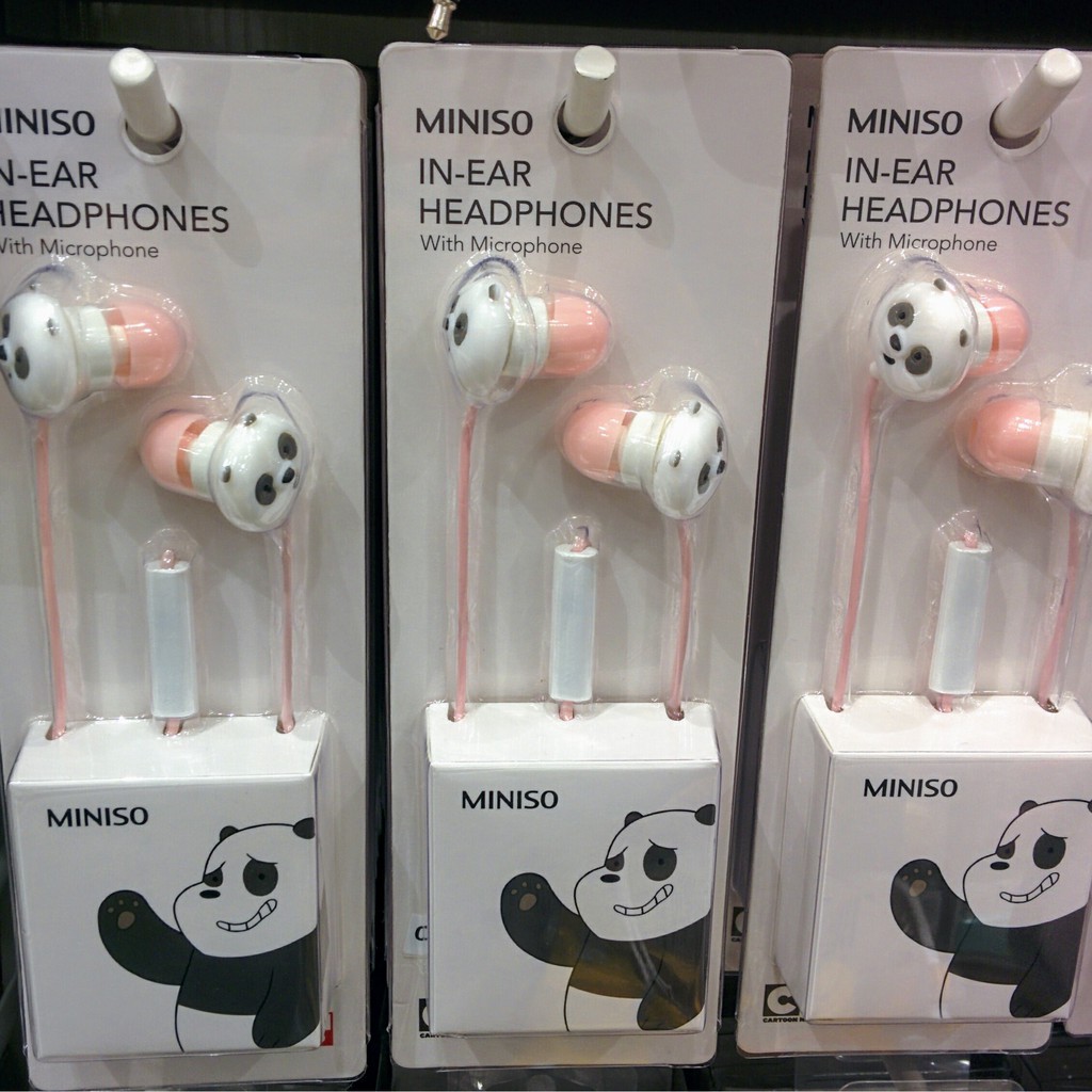 Tai nghe nhét tai anh em gấu Bare Bear Chúng tôi đơn giản là gấu