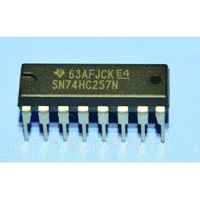 IC số 74HC257 SN74HC257N chân cắm DIP16