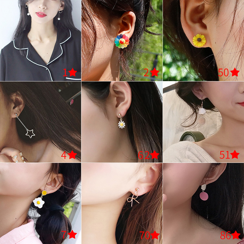 MOCHASHUBông tai thiết kế xinh xắn phong cách thời trang Hàn Quốc