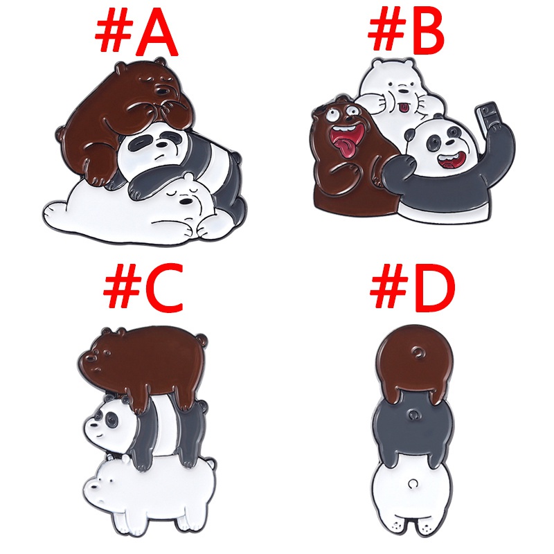 Ghim Cài Áo 4 Kiểu Dáng Dễ Thương Trang Trí Ba Lô/Túi Xách Cho Bạn Bè