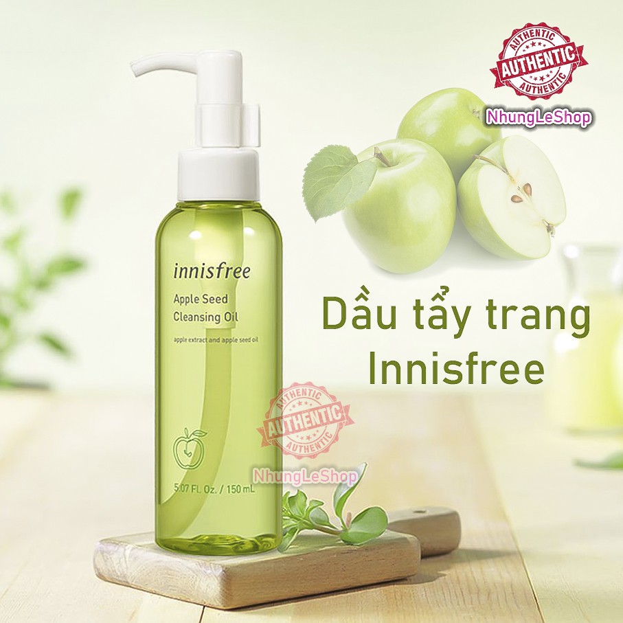 Dầu tẩy trang táo xanh Chính hãng  Innisfree Apple Seed Cleansing Oil