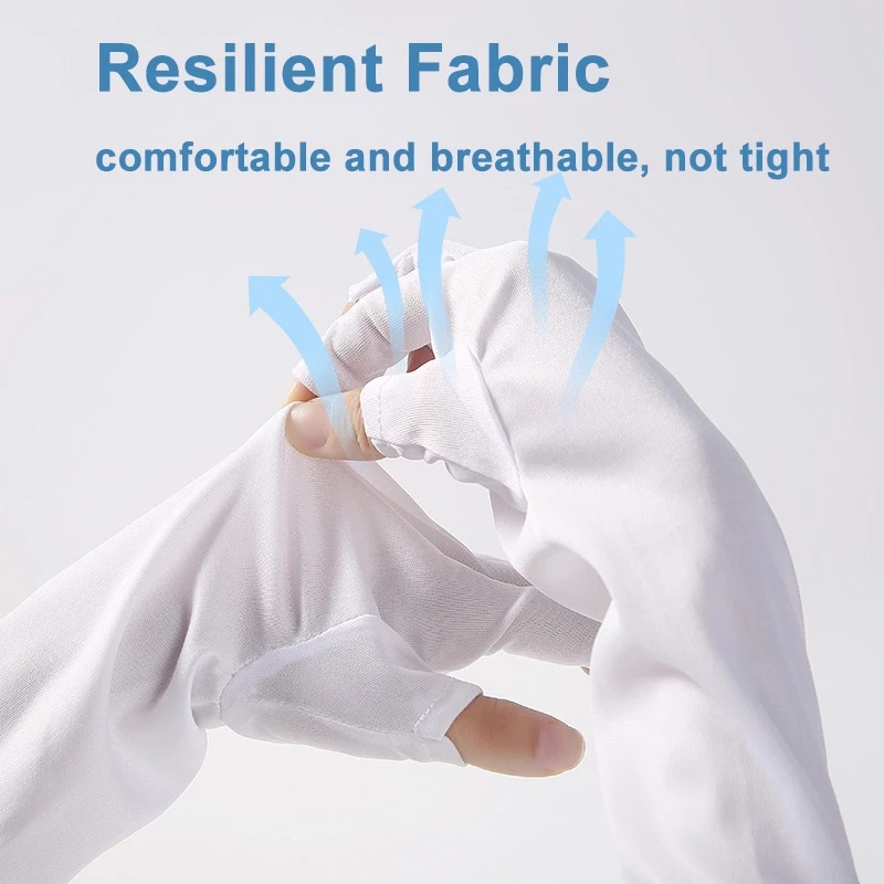 1 Đôi Găng Tay Chống Nắng / Tia UV Bảo Vệ Móng Có Thể Tái Sử Dụng