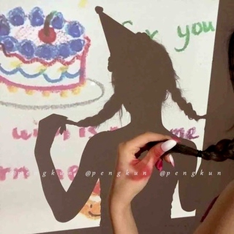 Đèn Chiếu Hình Chữ Happy birthday Phong Cách Hàn Quốc Dành Cho Trang Trí Tiệc Sinh Nhật Bé Gái