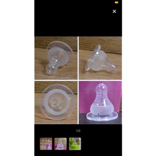 Núm ti silicon cổ hẹp(xoắn) cho một số bình [kichilachi, pigeon, Wesser, GBBaby....]