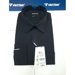 Áo việt tiến tay dài màu đen