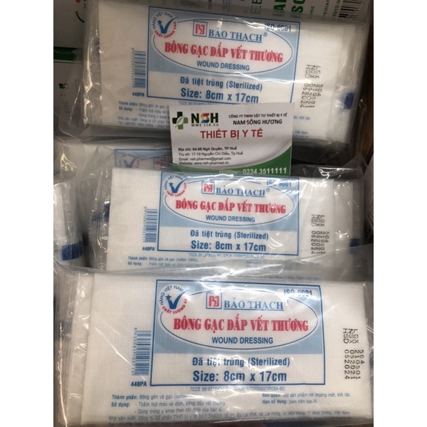 ❤️ Bông Băng Gạc y tế Đắp Vết Thương tiệt trùng BẢO THẠCH