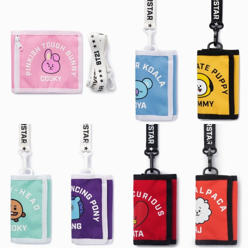 Bt21 neck wallet - Ví gập BT21