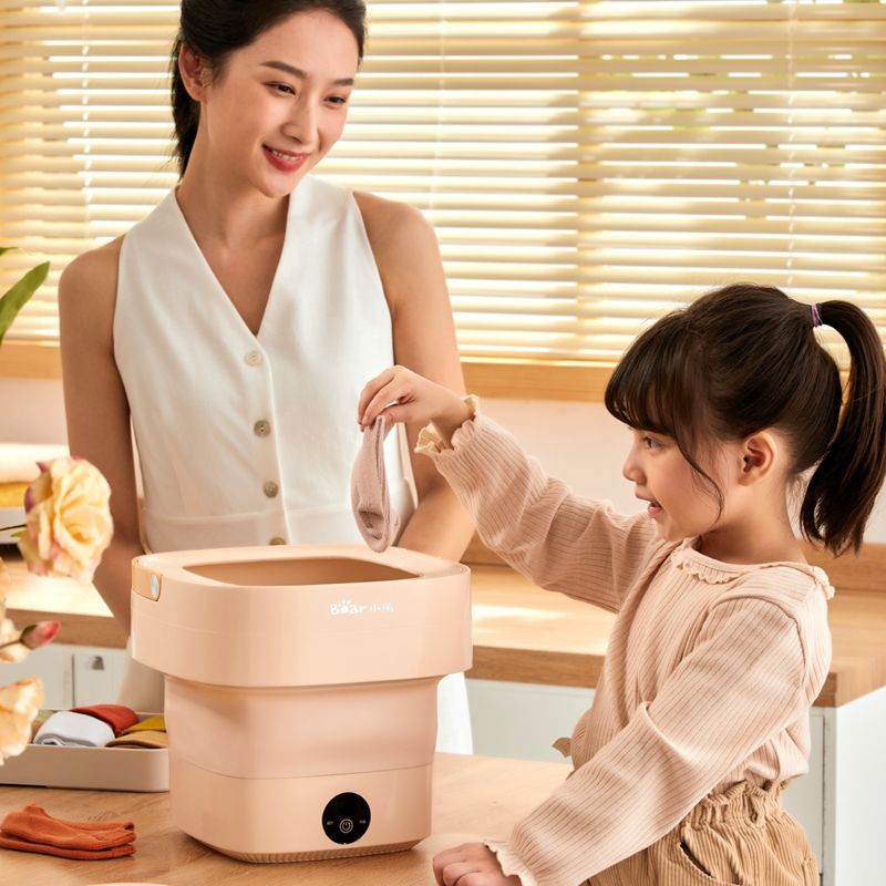 MÁY GIẶT MINI MÀU HỒNG 4.5L BEAR CHÍNH HÃNG💥