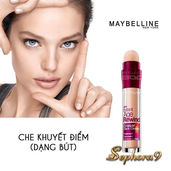 Bút che khuyết điểm Maybelline Instant Age Rewind giúp che phủ hoàn hảo