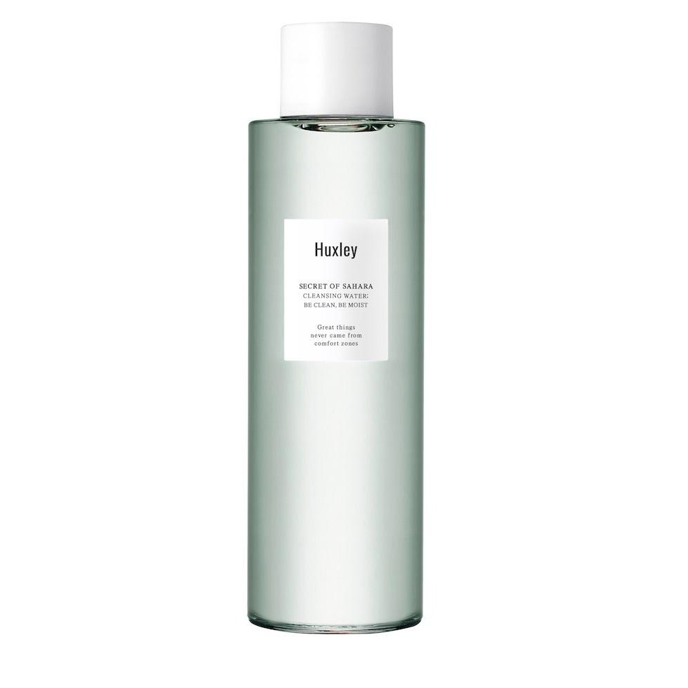 Nước tẩy trang Huxley Cleansing Water ; Be Clean Be Moist 200ml + tặng 1 Băng đô tai mèo xinh xắn (ngẫu nhiên)