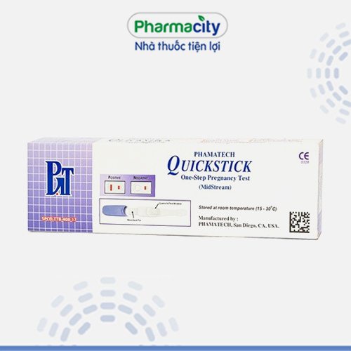 Bút thử thai Quickstick nhanh Phamatech One-Step Midstream