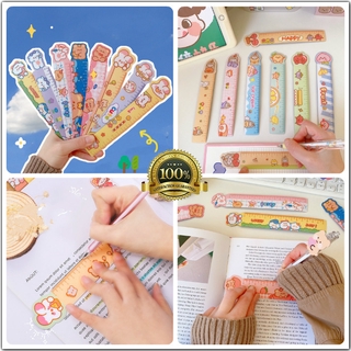 1 Thước Đo Mềm Có Thể Uốn Cong 15cm Họa Tiết Hoạt Hình Cho Học Sinh