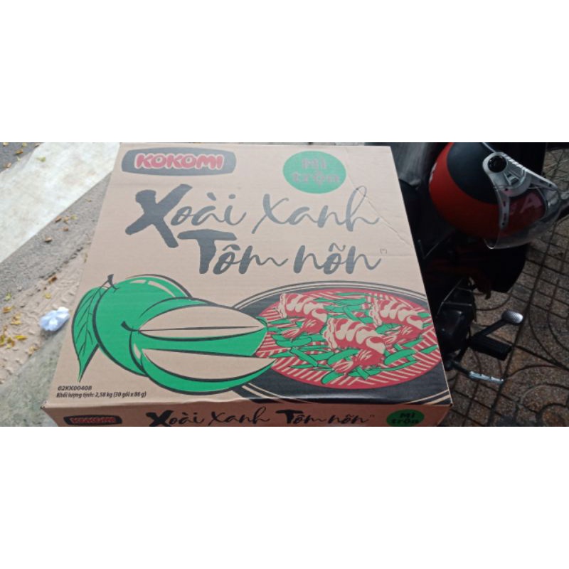 THÙNG MÌ TRỘN XOÀI XANH TÔM NÕN - 30 GÓI