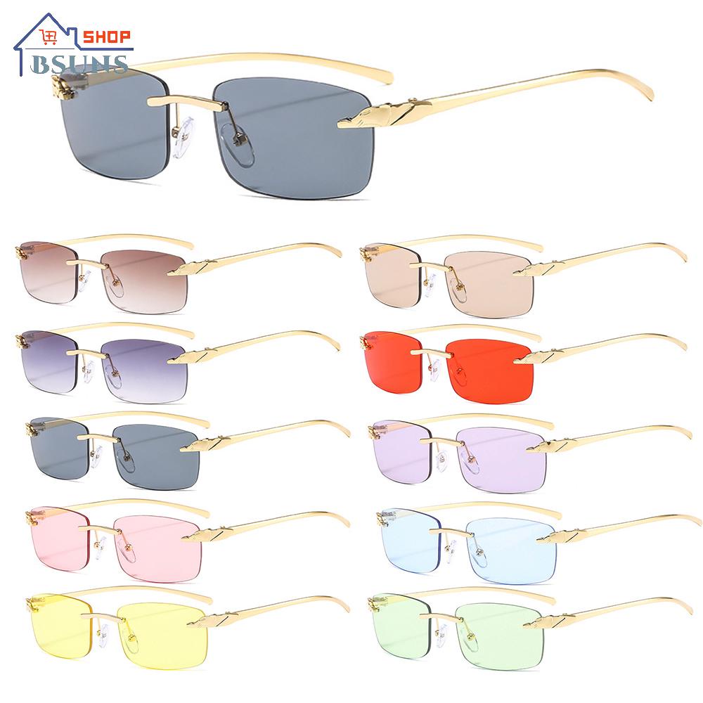 Kính Mát Hình Chữ Nhật Gọng Nhỏ Chống Tia UV400 Nhiều Màu Sắc
