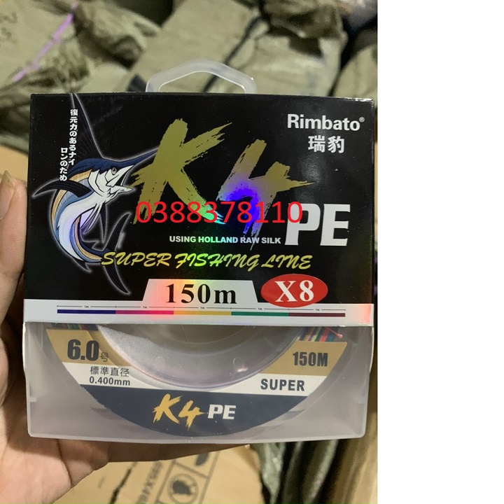 Dây Dù Cá Kiếm PE X8 Shuper Fishing 150m 7 Màu