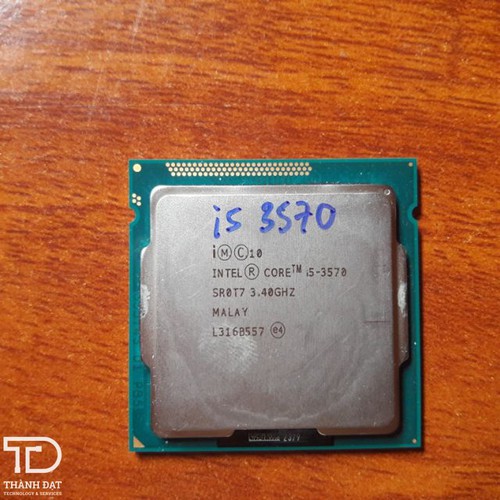 bộ vi xử lý cpu core i5 3570- i5 3570 dùng main h61,b75 6M bộ nhớ đệm, tần số 3,4 GHz