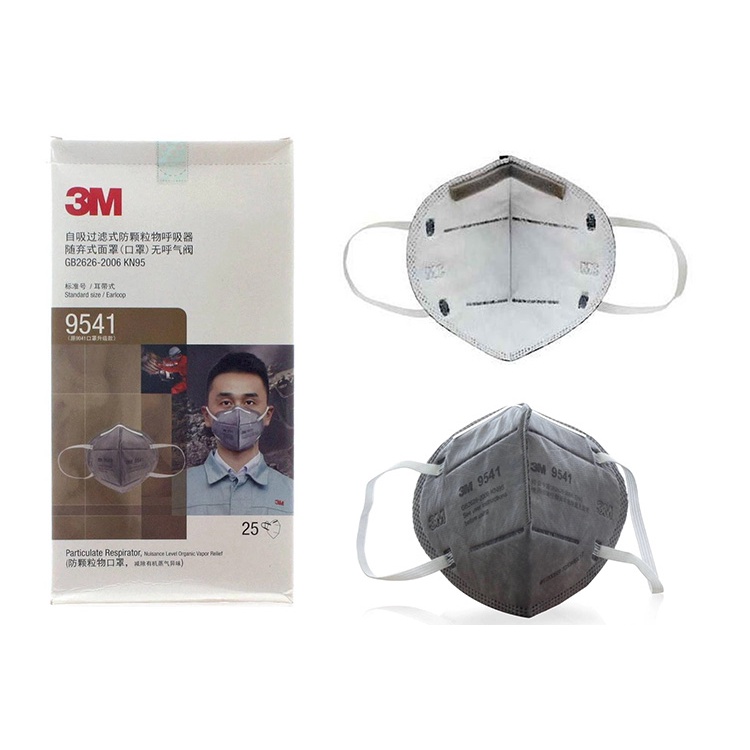 Khẩu trang N95 3M 9541 - Khẩu trang hoạt tính 3D 5 lớp, chống bụi mịn, phòng dịch, tiêu chuẩn KN95