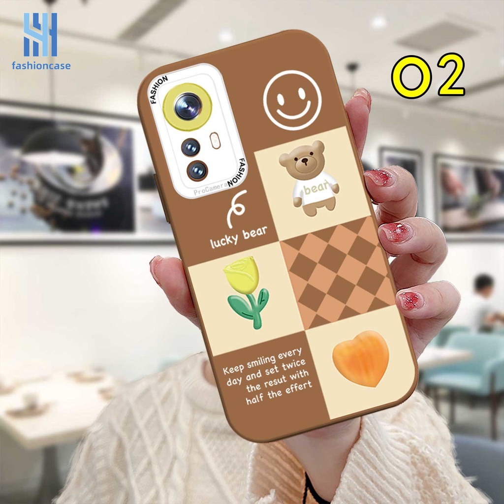 Ốp Điện Thoại Cho Xiaomi Redmi Note 9 8 10 10S 9 10 PRO MAX 11 9S POCO C3 C31 X3 NFC X3 PRO 9 9C NFC 9A 9i 9T 9AT 9 PRO Power 10X POCO M2 PRO 10 Prime Chocolate Lucky Bear Heart flower Smiley Face Phone Case