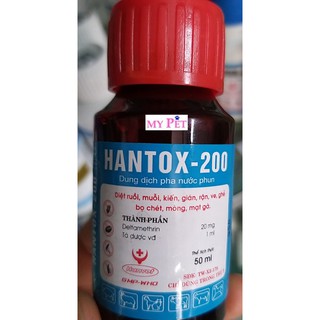 HANTOX 200 - DUNG DỊCH PHA NƯỚC PHUN XỊT CÔN TRÙNG-CHAI 50ML