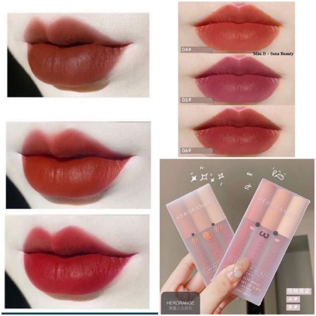 Son Kem Lì Herorange, mịn lì mềm môi căng mọng Nude Colordiary | BigBuy360 - bigbuy360.vn