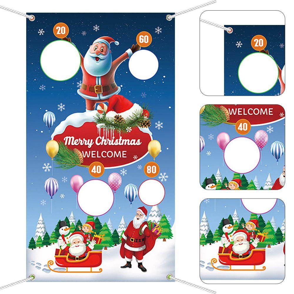 YOLA Cờ Treo Trang Trí Giáng Sinh Hình Ông Già Noel
